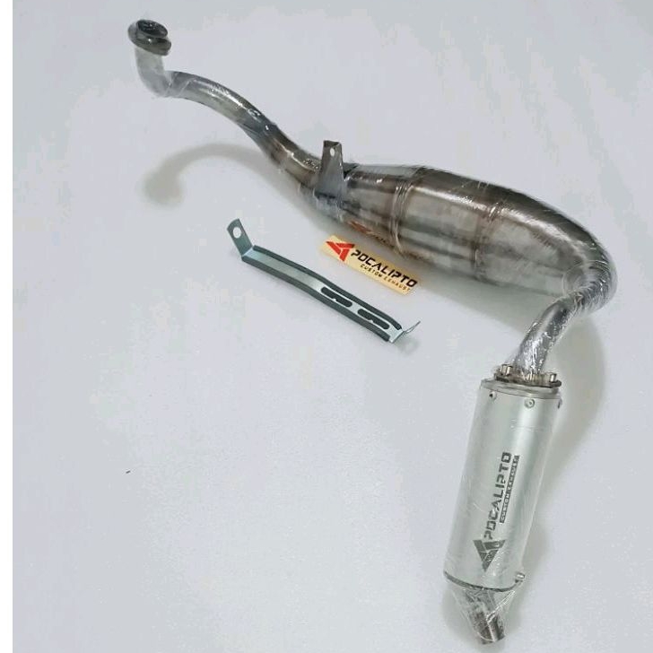 knalpot sanex hussar qj50  glide matic 2 tak custom silencer kiri