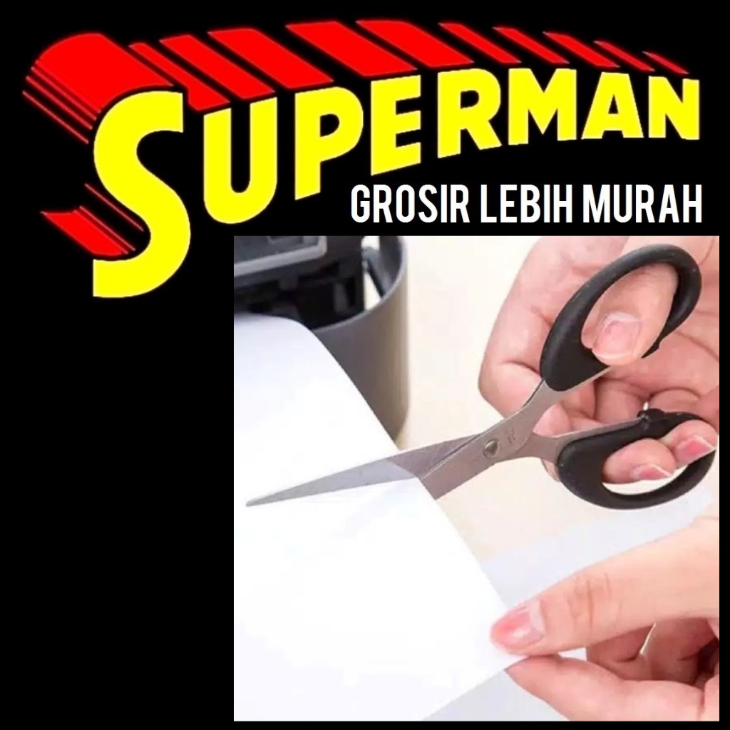 

(H4) GUNTING HITAM 14CM 15CM 5,5INCH tajam grade a besar stainless steel stainles superman jogja supermanjogja
