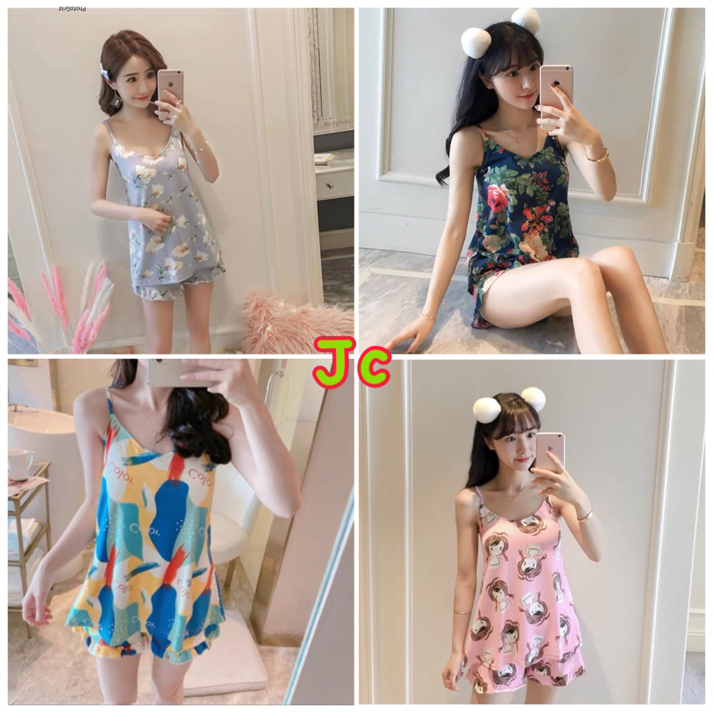 JC- Tank Bra premium Import / Piyama kensi Bra / Piyama tanktop bra murah