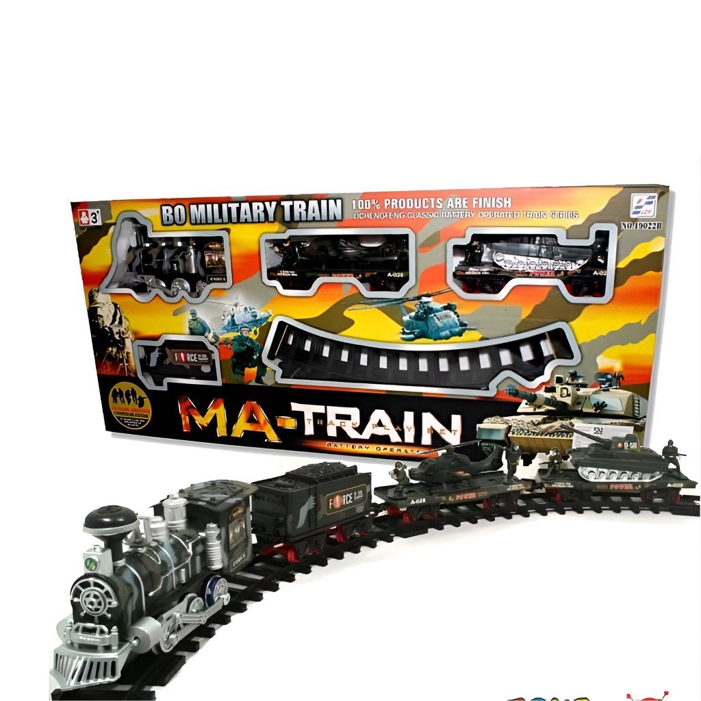 Military Train Kereta Api Mainan Anak | Hadiah Ulang Tahun Anak Laki Laki | Mainan Anak Kereta Api