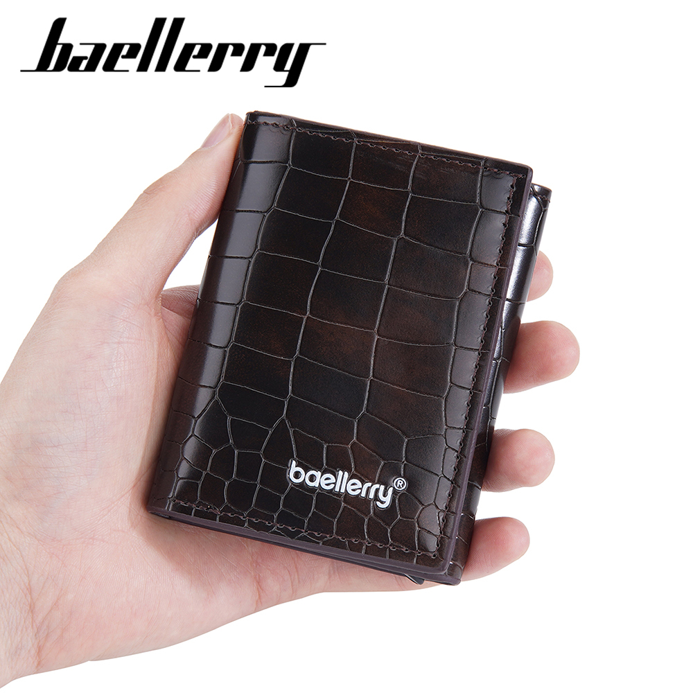 BAELLERRY D9213 Dompet Pria Lipat Kartu Bahan Kulit PU Leather Premium WATCHKITE WKOS