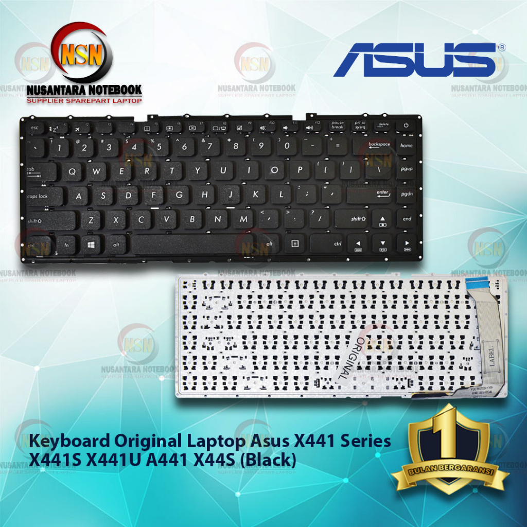 Keyboard Original Asus X441 For Laptop Series X441S X441U A441 X44S Black Hitam