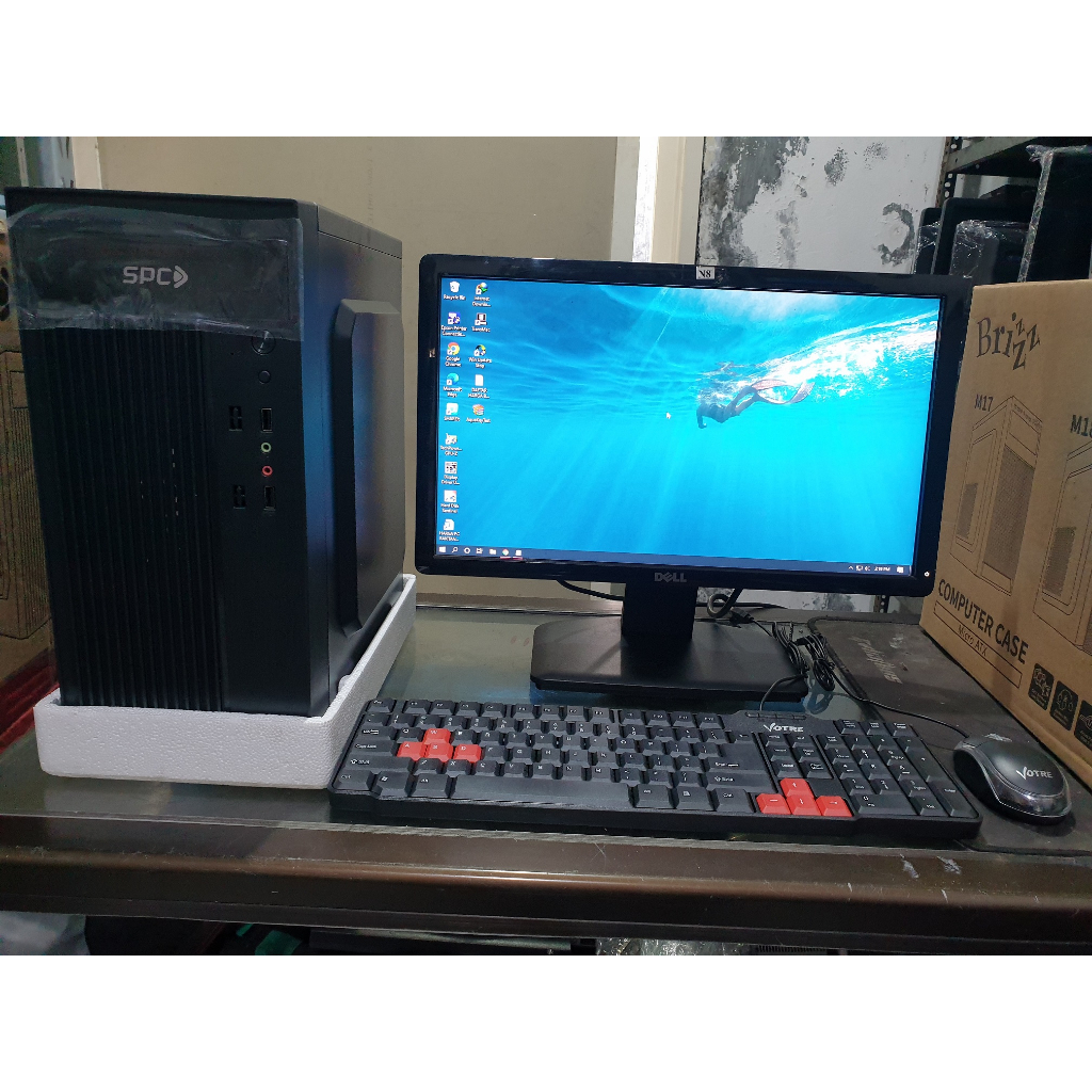 PAKET PC CORE I3 RAM 8GB SSD 120GB HDD 500GB MONITOR 19&quot; KEY MOUSE