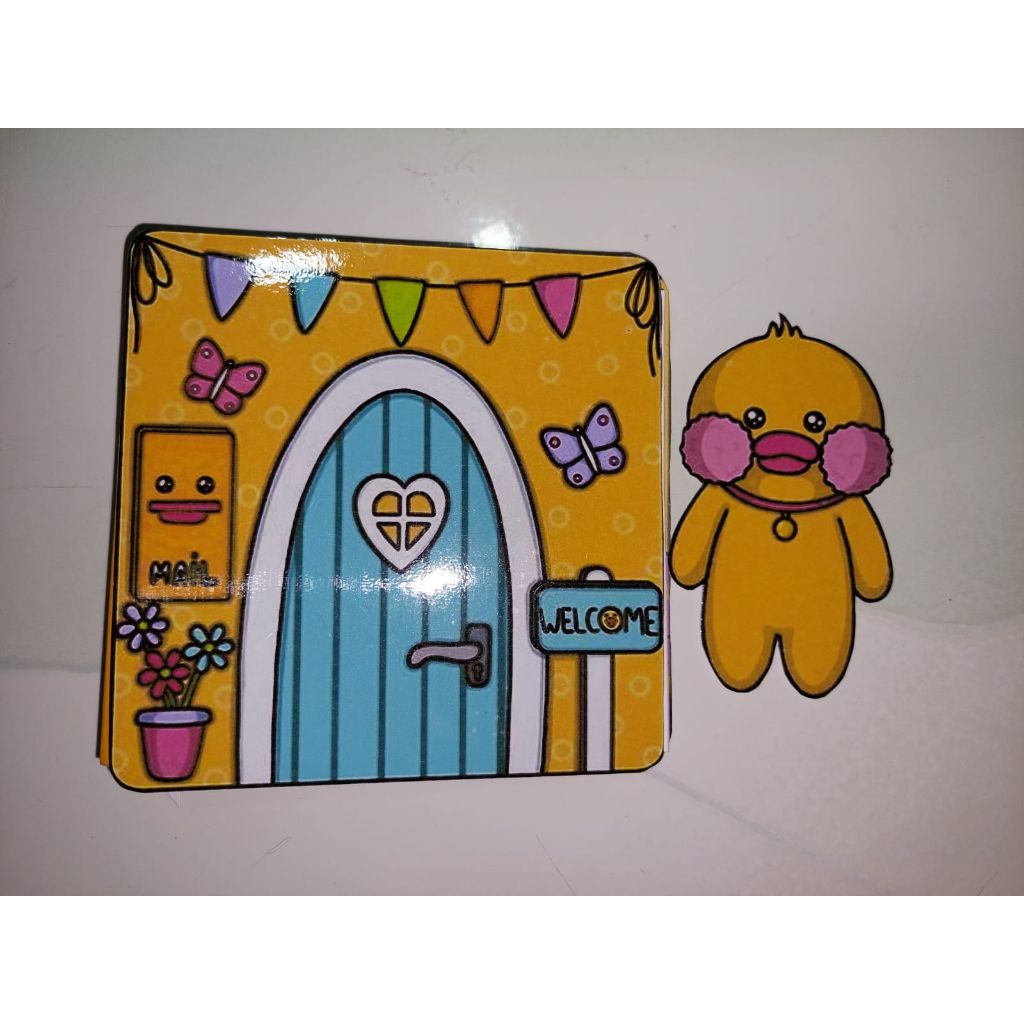 Boneka kertas paper duck/busy book - edisi bebek (duck) sudah disusun tinggal main