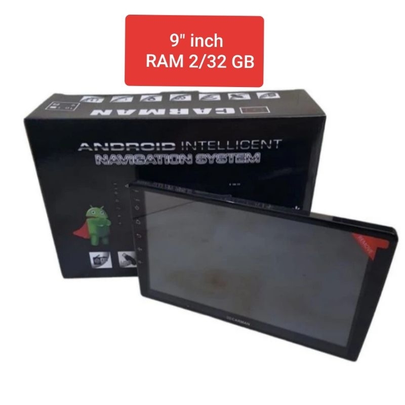 Head Unit Android 9 inch CARMAN Ram 2GB ROM 32GB TERBARU Head Unit Android 9 inch Ram 2GB Rom 32GB Terlaris