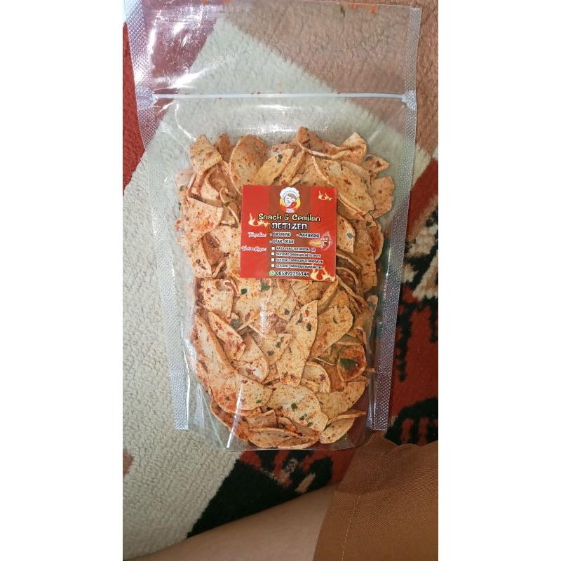 

keripik basreng pedas daun jeruk
