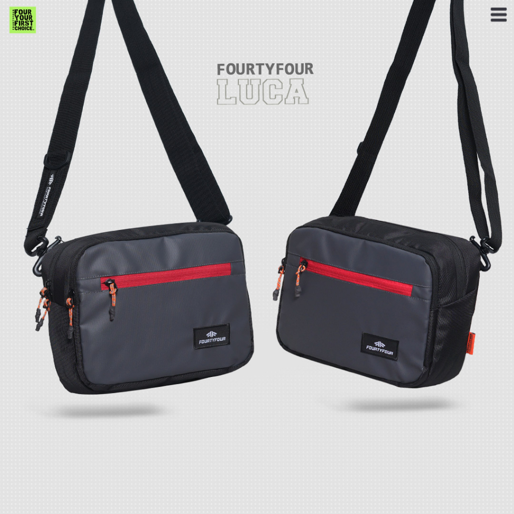 Tas Selempang Pria Luca Fourtyfour By Zigzag - Tas Slingbag Premium