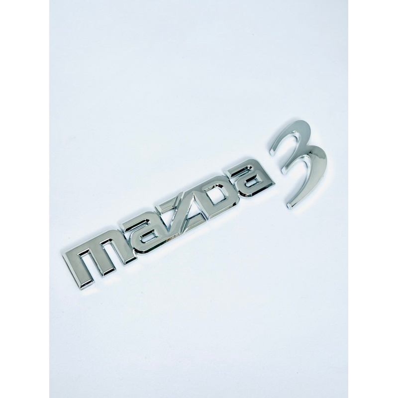 Emblem Logo Tulisan Mazda 3