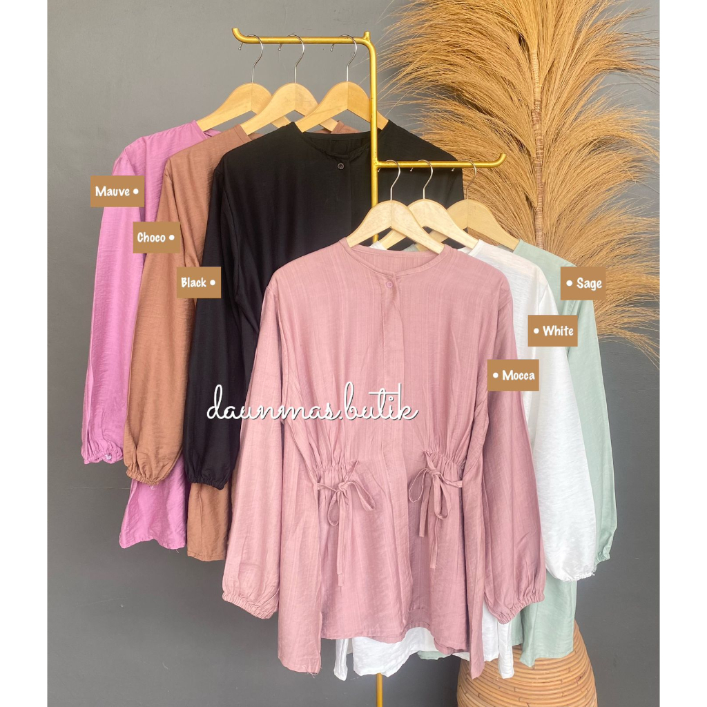 1KG MUAT 5PCS | ALEA BLOUSE LINEN PREMIUM FASHION WANITA