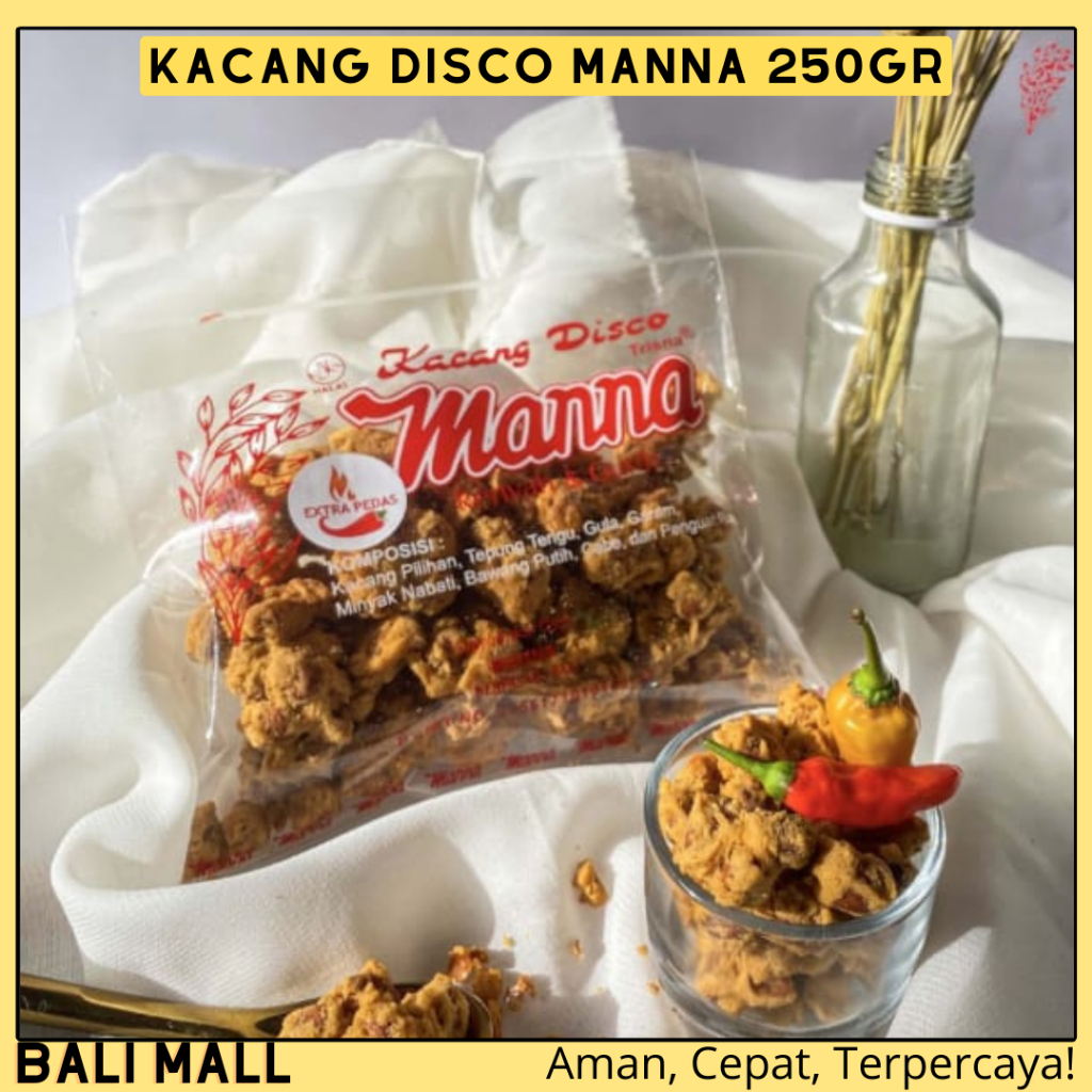 

Kacang Disco Manna Oleh Oleh Bali 250gr