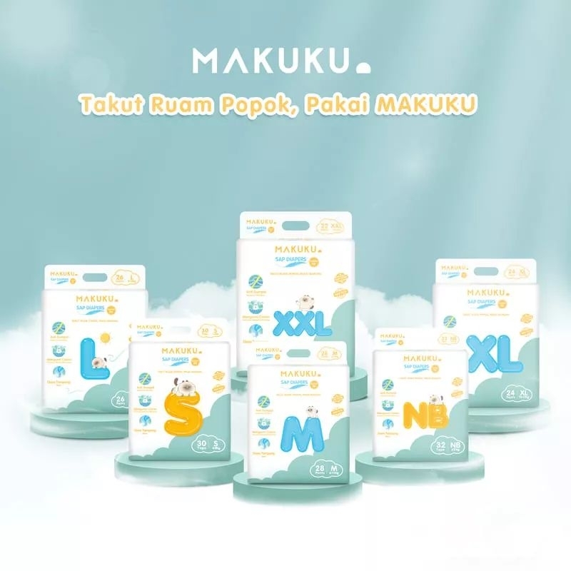 Makuku SAP Diapers Comfort Fit/Tape/Pants