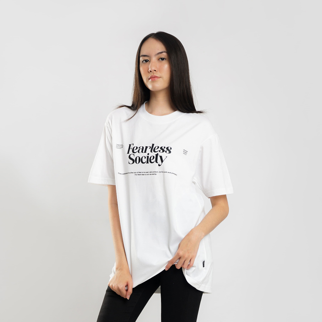 Almost Studio - T-Shirt - Less Fear - White