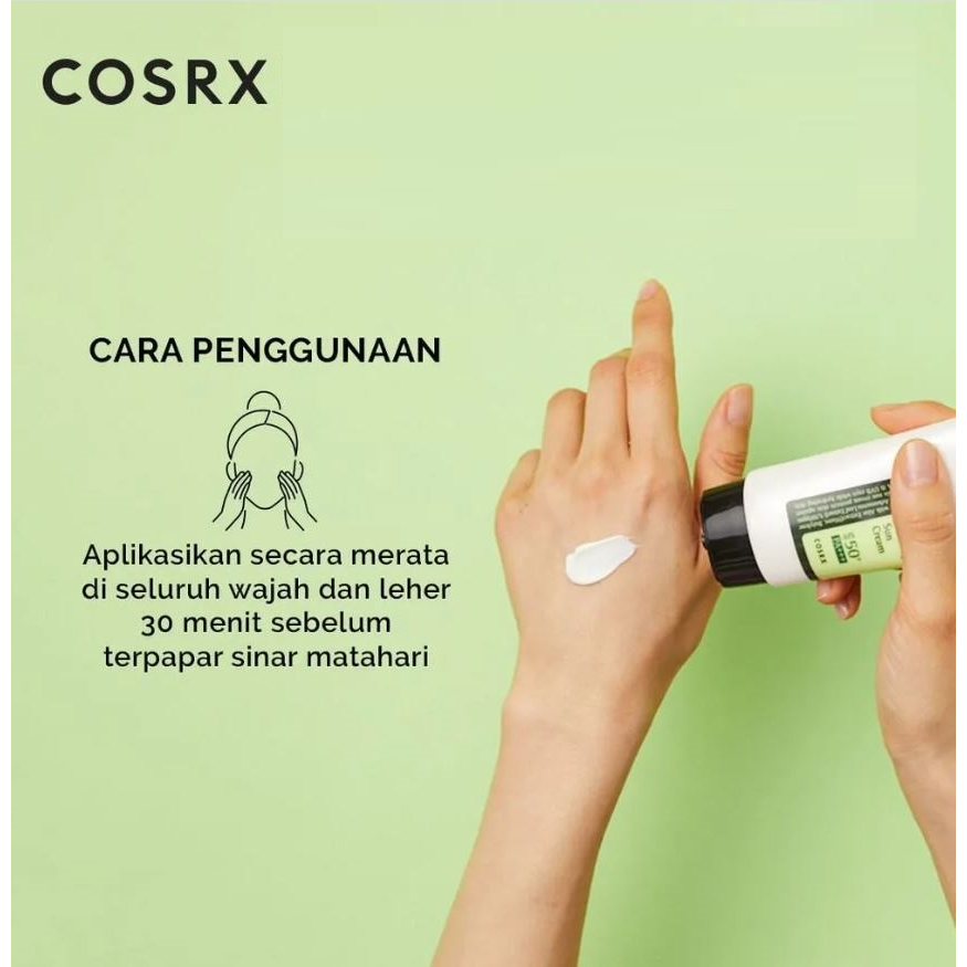 COSRX Aloe Soothing Sun Cream SPF 50+ PA+++ Skin Care - 50mL Tabir Surya Untuk Kulit Berminyak