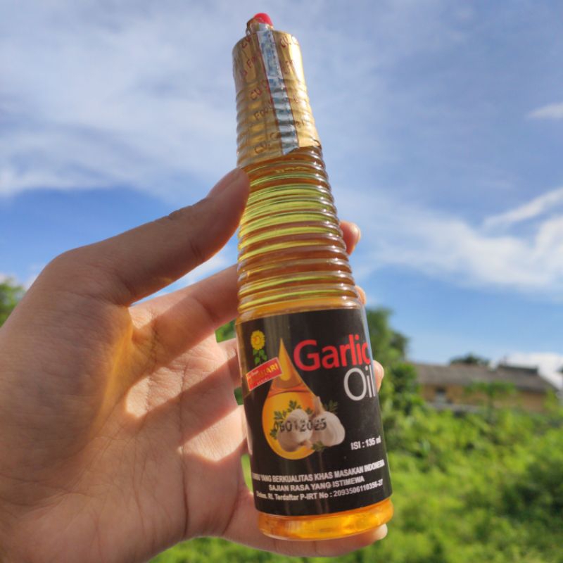 Minyak Bawang / Garlic Oil Penyedap Masakan / Garlic Oil Cap Matahari 135ml