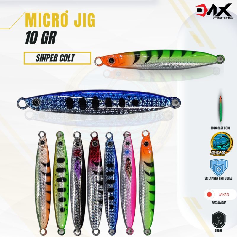 MICRO JIG 10 GRAM SNIPER COLT UMPAN MEMANCING CASTING MICRO JIG 10 GRAM