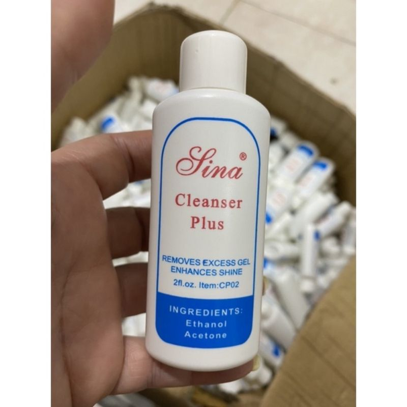KMN Cleanser Plus SINA Remover UV Gel Nail Art Kuas Gel Polish Remover Cairan Pembersih Kutek 60ML