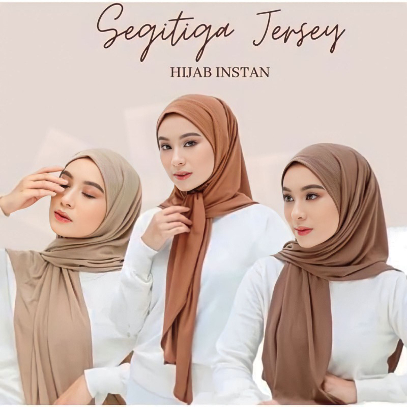 Hijab Instant Segitiga Jersey Premium