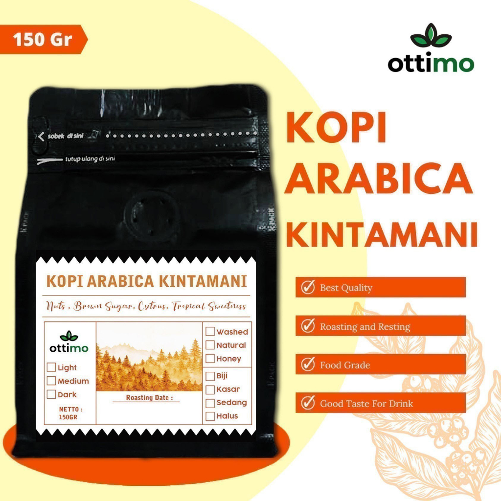 

Ottimo Kopi 150gr / Kopi / Kopi Bubuk / Kopi Hitam / Kopi Arabika / Kopi Arabica / Arabica / Arabika / Biji Kopi Arabika / Kopi Kintamani / Biji Kopi Arabica / Kopi Bali Kintamani / Kintamani