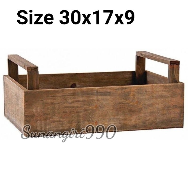 

WOODEN Box Hampers Kayu Unik Pot Kayu Rustic Parcel Box Kayu