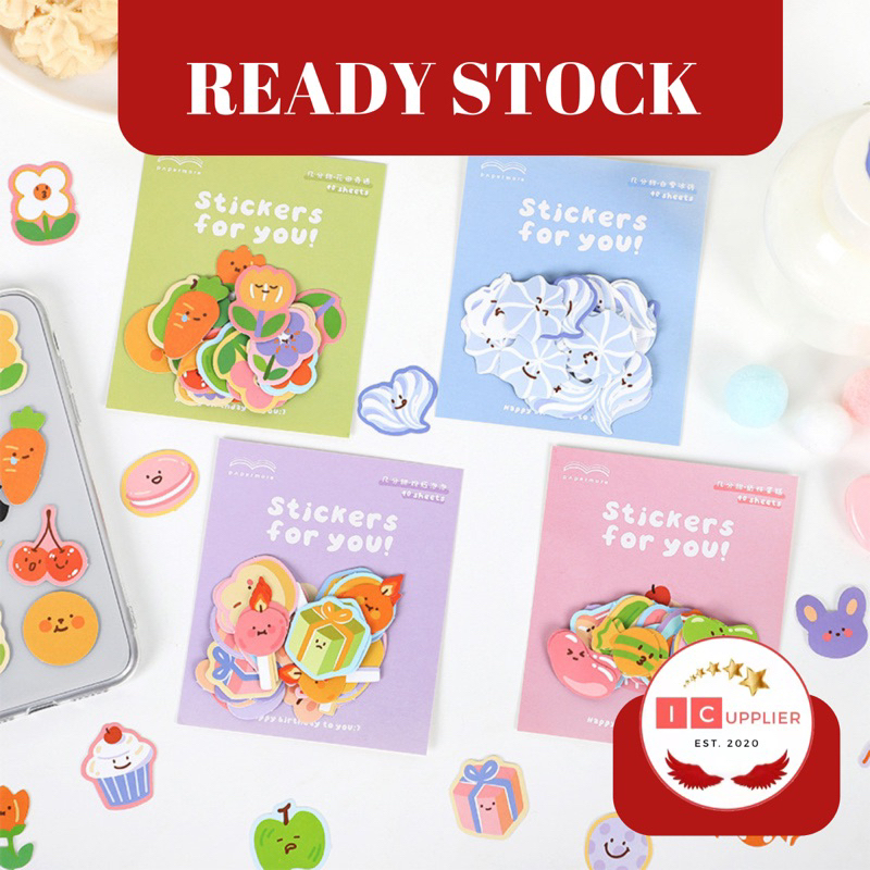 

Icupplier 20 pcs/bag Lucu Kartun PVC Tahan Air Diary Scrapbooking DIY Stiker Dekoratif STICKER DECO | 45 PCS STICKER DECO | STICKER VIRAL | STICKER KOREA | STICKER BOX