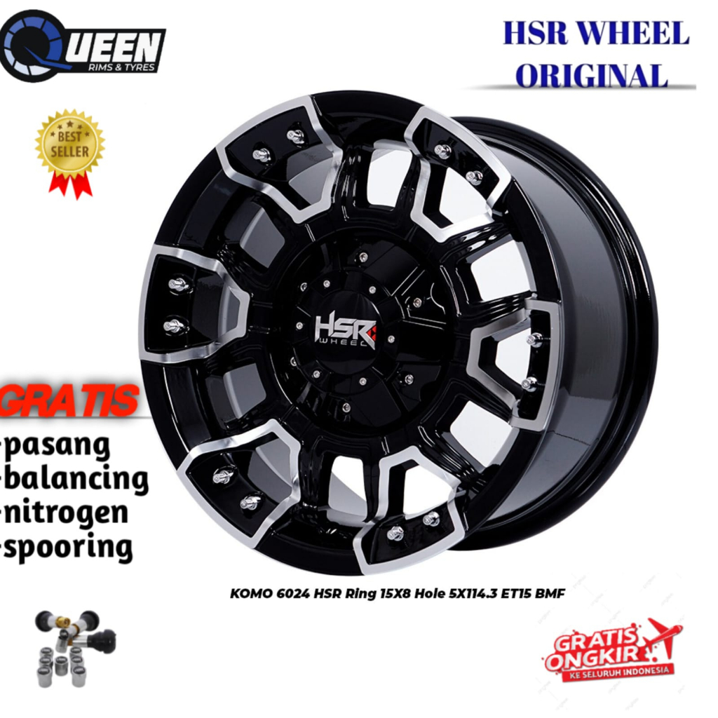 Velg mobil crv,hrv,almaz,alphard,expande,rush,terios,camry HSR Komo Ring15