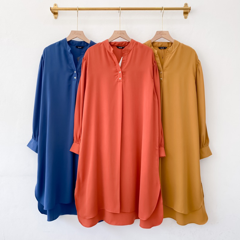 NEMA TUNIK | PAKAIAN ATASAN WANITA LONG TUNIK POLOS