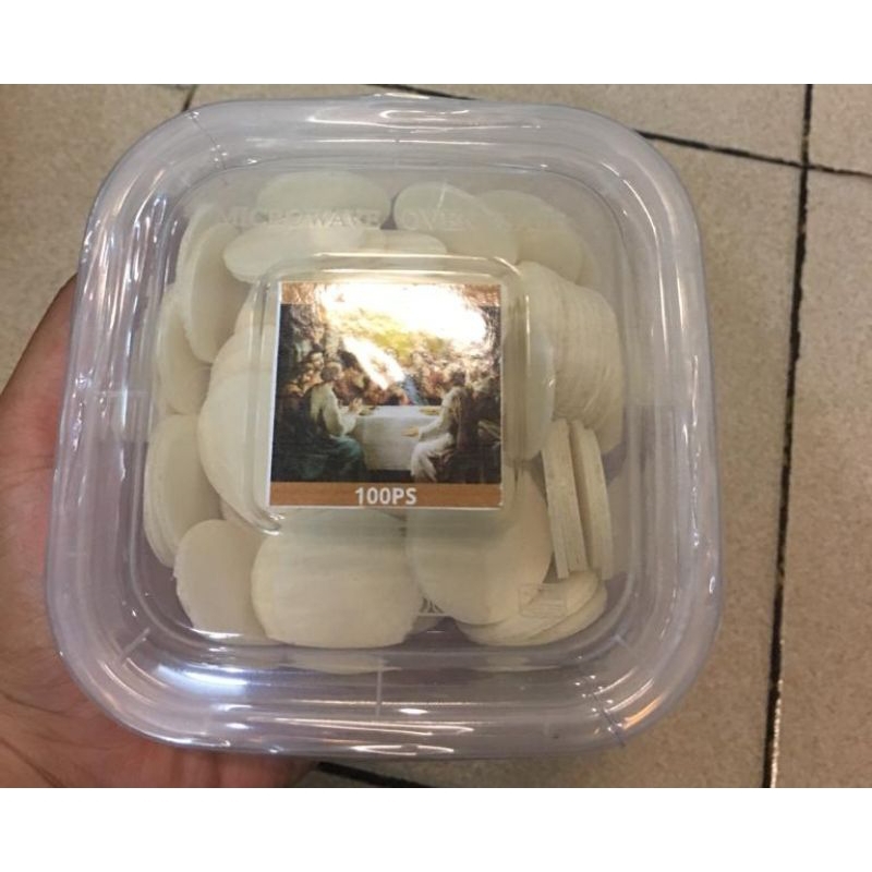 

Hosti polos ukuran 3cm ( isi 100 keping)