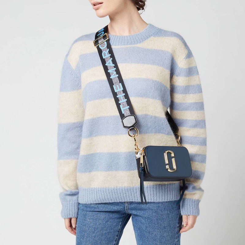 Original Marc Jacobs The Logo Strap Snapshot Camera Crossbody Bag