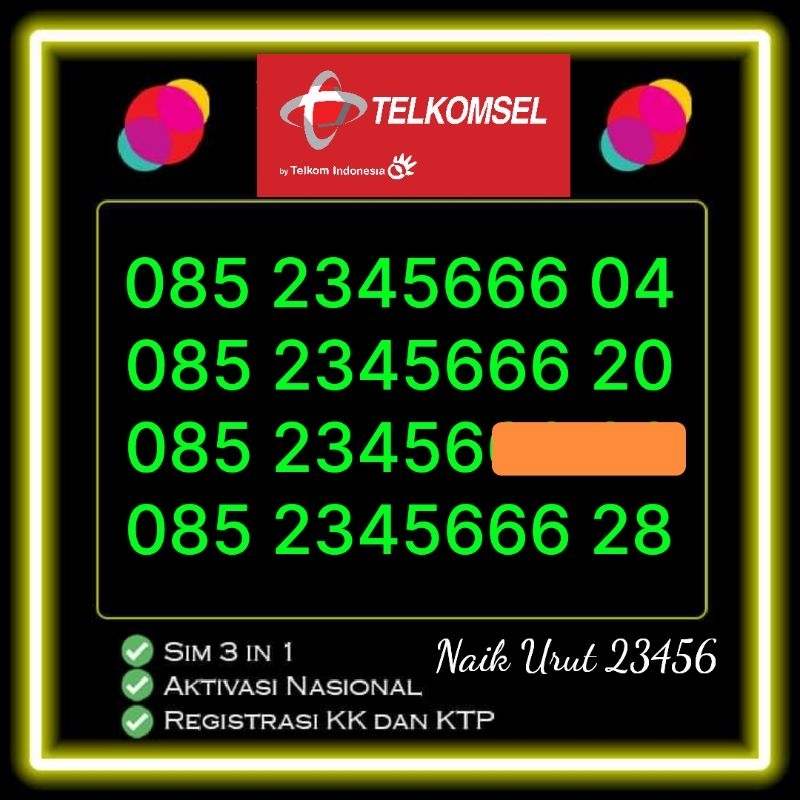 Nomor cantik simpati naik urut hoki