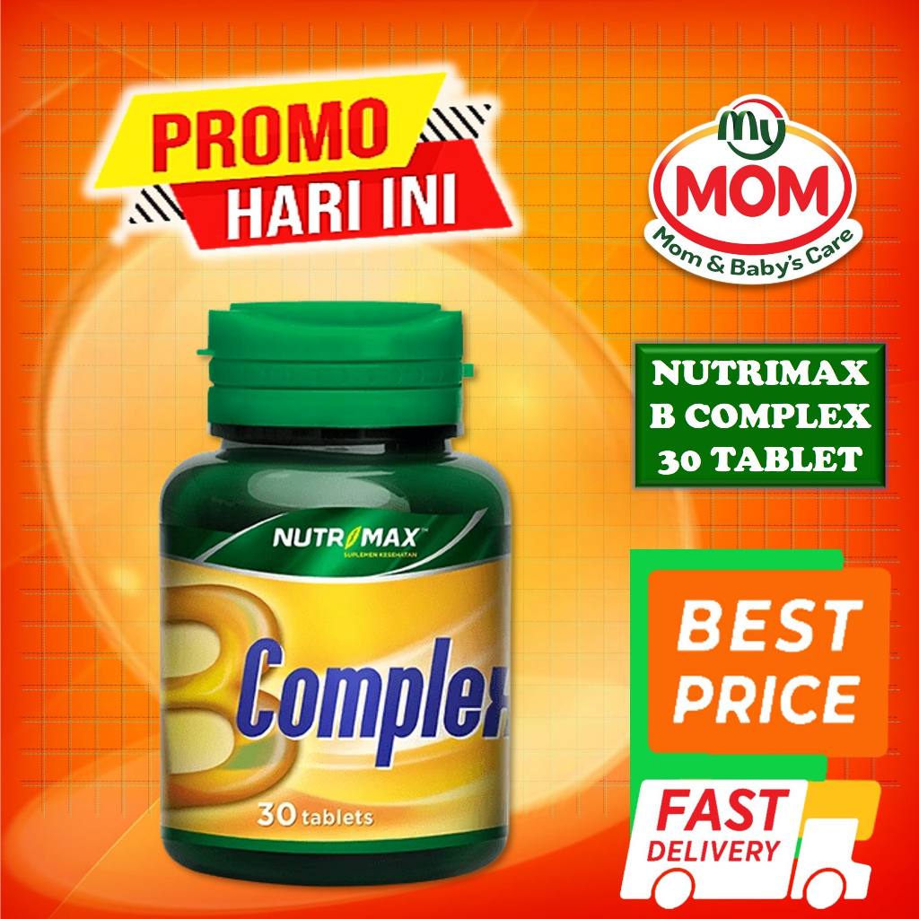 [BPOM] Nutrimax Vitamin B Complex Isi 30 Tablet / Vitamin Penambah Nafsu Makan B Komplek / MY MOM