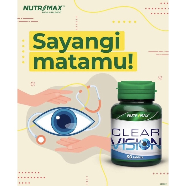 [BPOM] Nutrimax Clear Vision Isi 30 Tablet/ Eye Bright Vitamin Mata Minus / Vitamin Glukoma / MY MOM