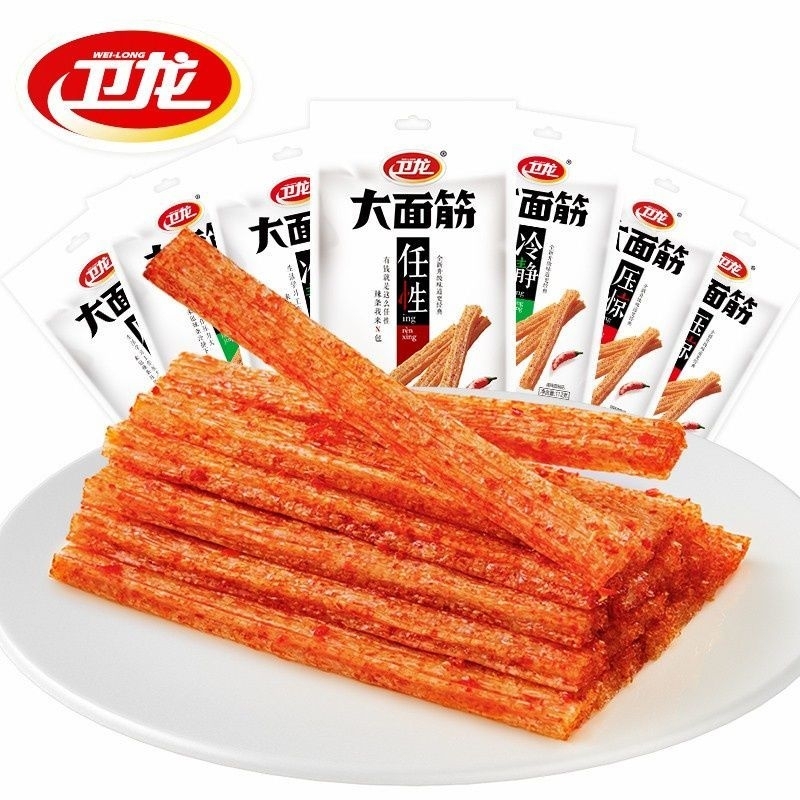 

Latiao - Cemilan Pedas Siap saji/CHINA SPICY GLUTEN La Tiao hot strip / La tiao 106g