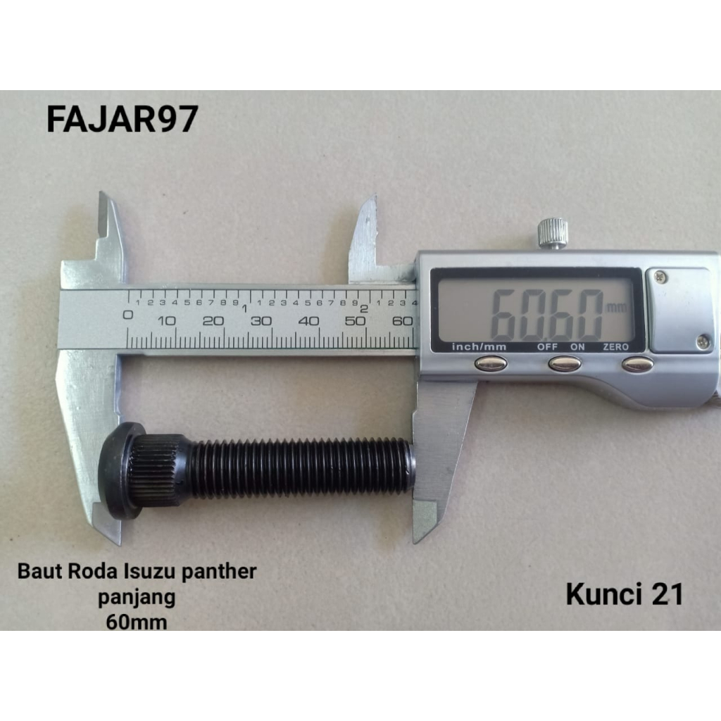 Baut mur roda Panther panjang dan pendek
