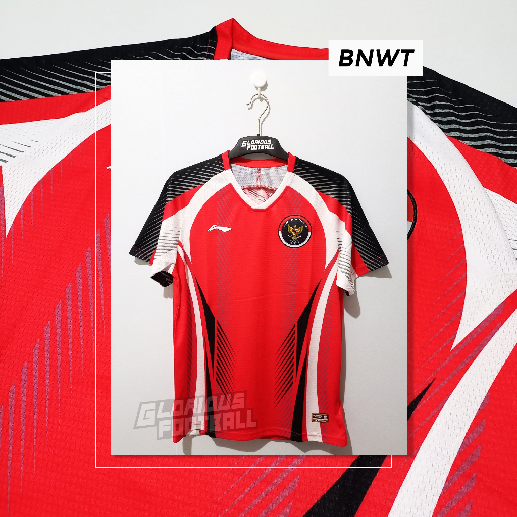 Jersey Original Li-Ning Badminton Tim Indonesia Olimpiade 2020 BNWT - ATSR580-1