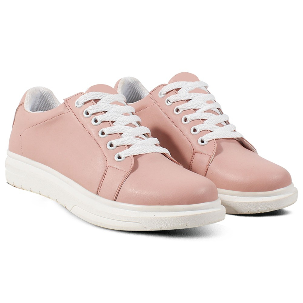 Sepatu Sneakers Wanita V 5264 Brand Varka Sepatu Kets Olahraga Kuliah Jalan Jalan Harga Murah Berkualitas - Pink