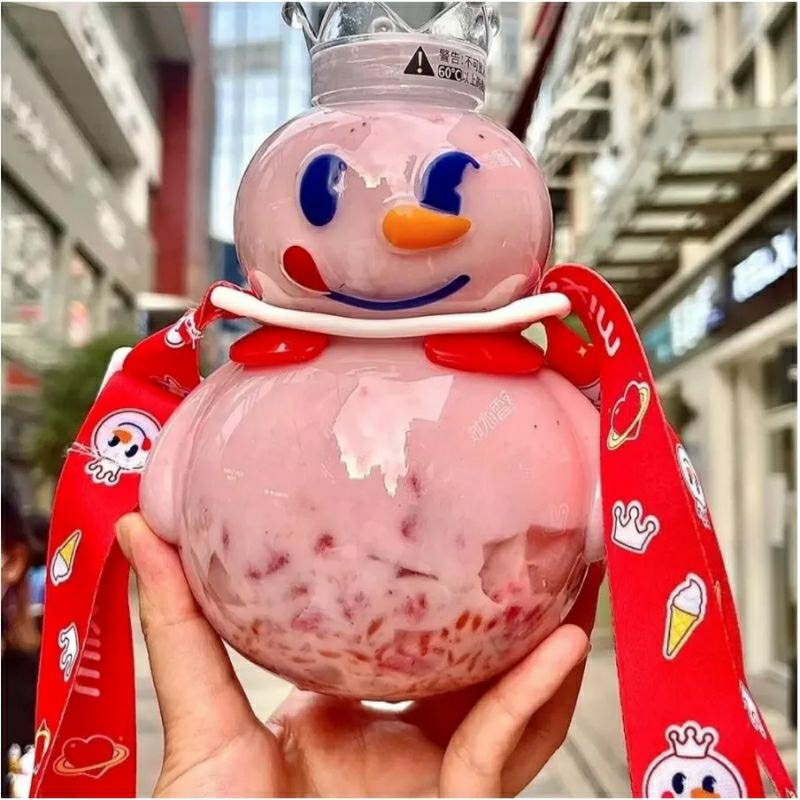 BOTOL MIXUE VIRAL 700ML / Botol Mixue 700ml / Botol Unik dan Lucu