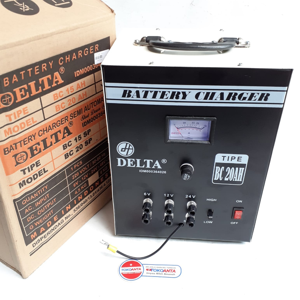 Battery Baterai Charger Cas Ces Aki Accu Delta 220 Volt Charger Aki Otomatis