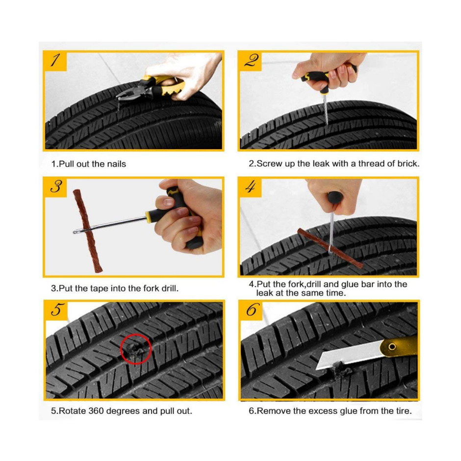 TUBELES KIT - ALAT TAMBAL BAN TUBELES KIT - TUBELES TIRE RIPAIR KIT - ALAT TAMBAL BAN TUBBLES MOTOR DAN MOBIL