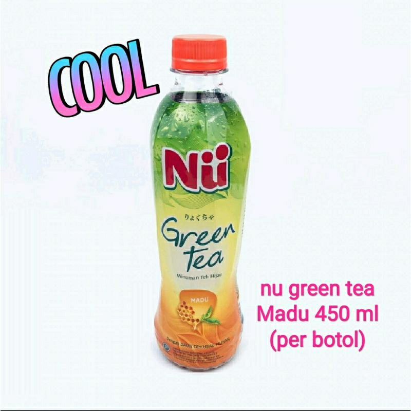 

nu green tea honey 450 ml | madu | per botol