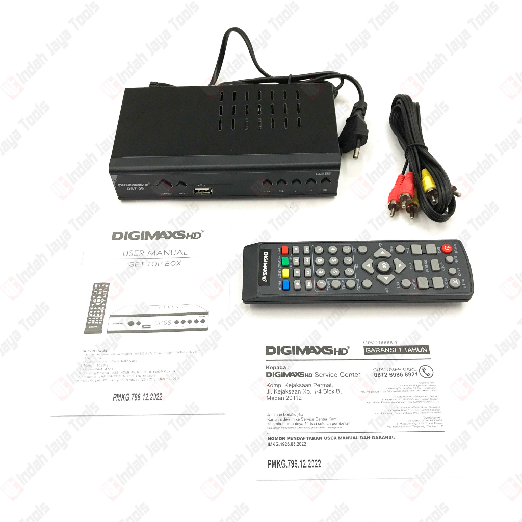DIGIMAXS DST09 Set Top Box TV Digital DVB - STB Full HD HDMI Receiver