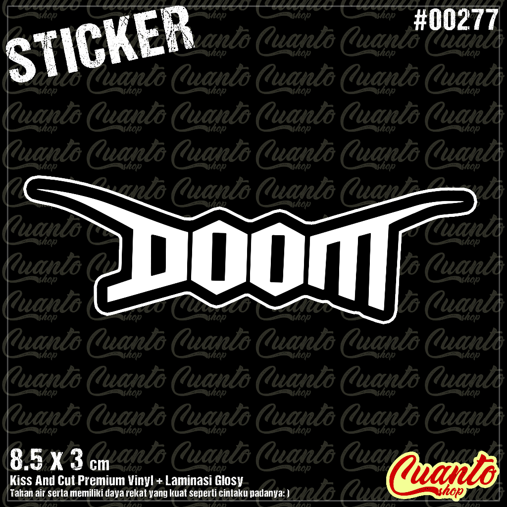 Sticker band punk Doom