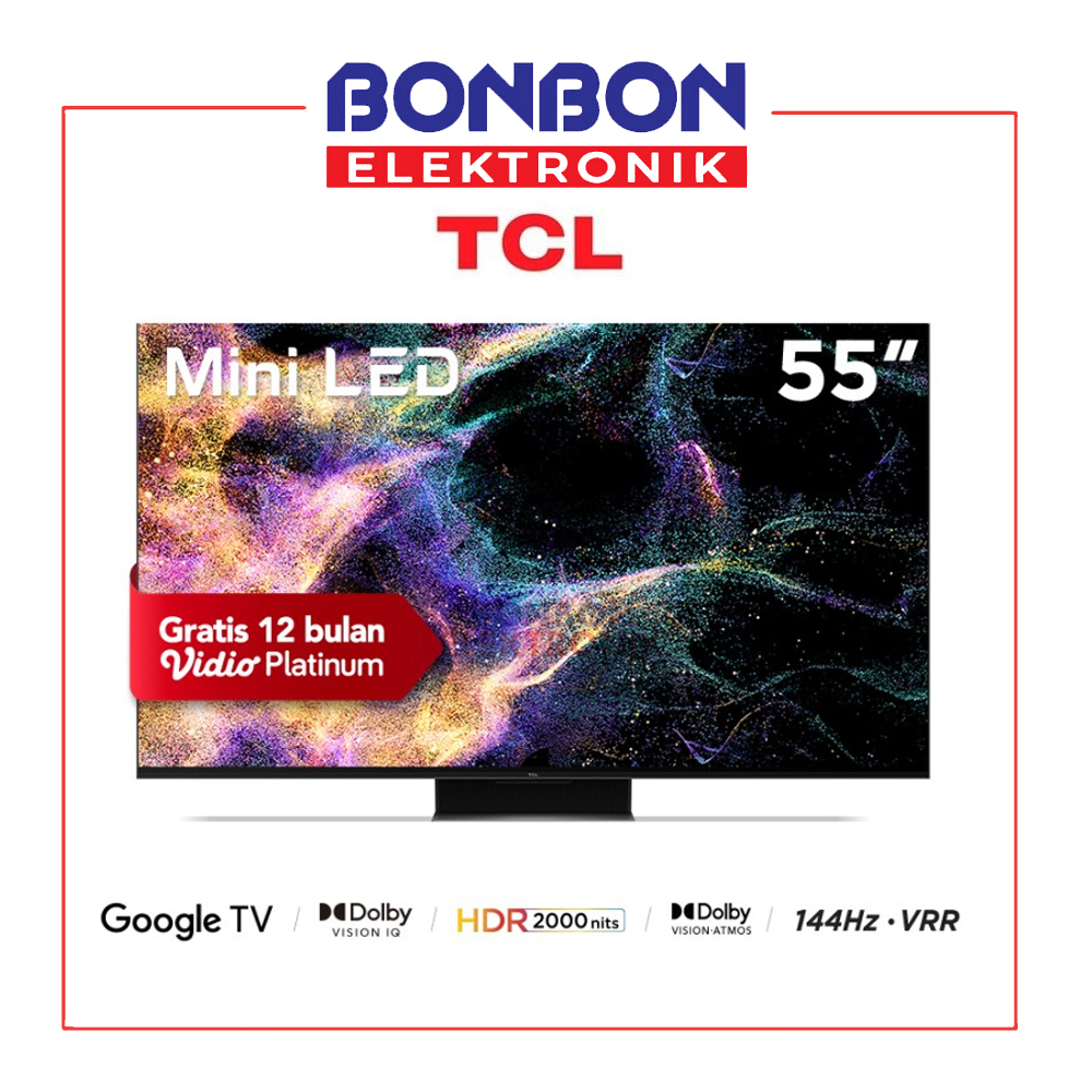 TCL LED TV 55&quot; 55C845 MINI LED 4K UHD GOOGLE C845 SMART TV IMAX DOLBY