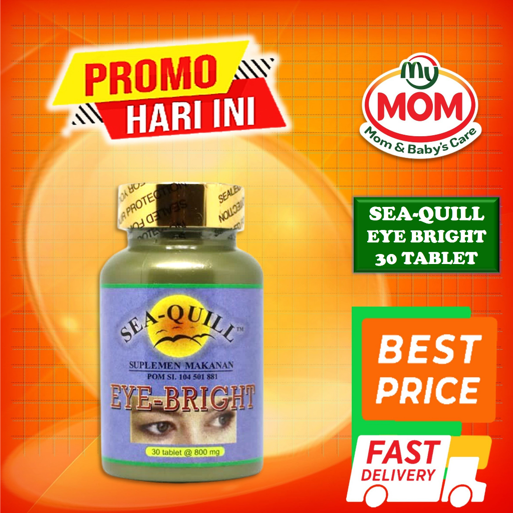 [BPOM] Sea-Quill Eye Bright Isi 30 Tablet / Sea Quill / Seaquill / Vitamin Mata / MY MOM