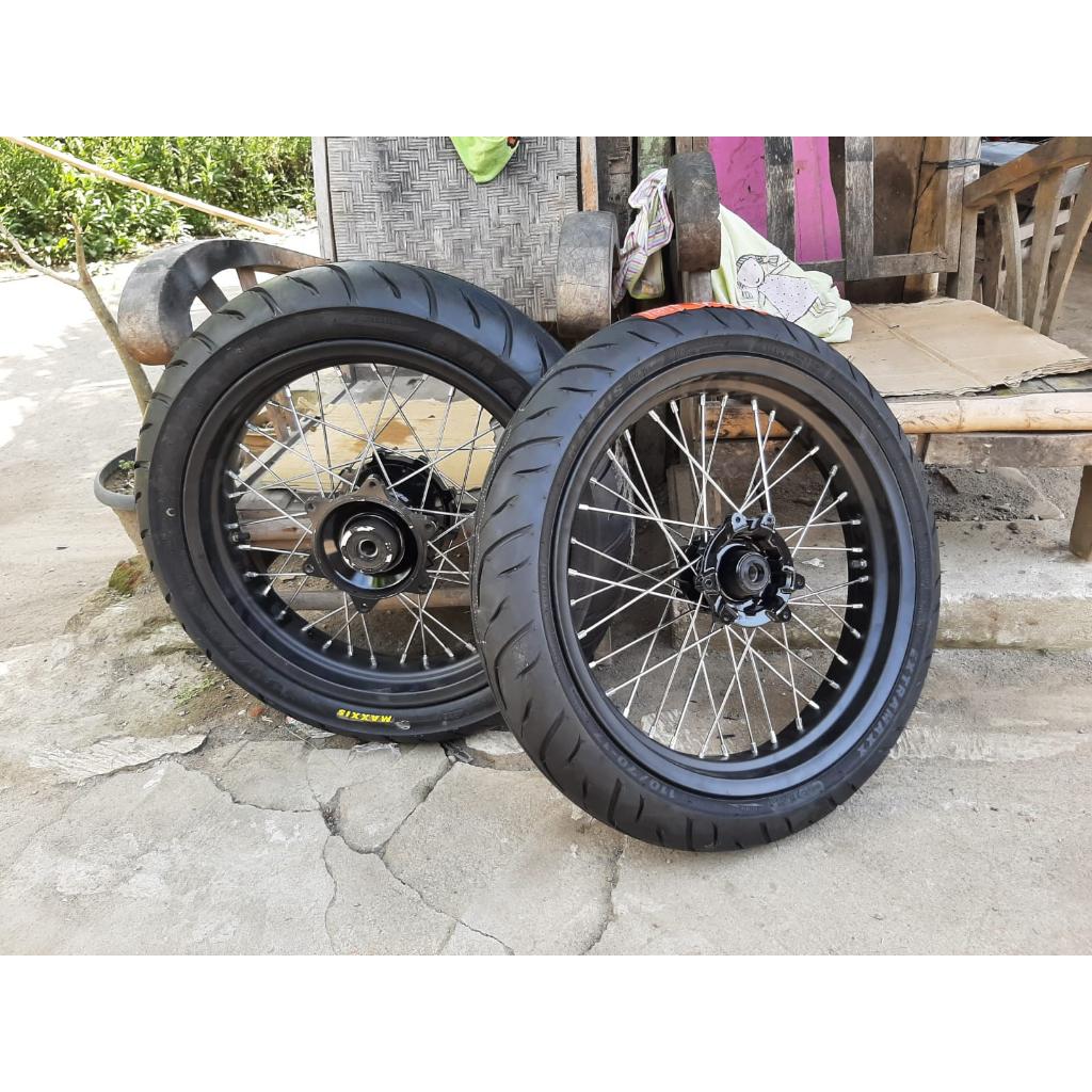 Ban Supermoto Honda CRF 150 L RIng 17 Roda Supermoto CRF 150 L 300 350 Ban Maxxis Baru