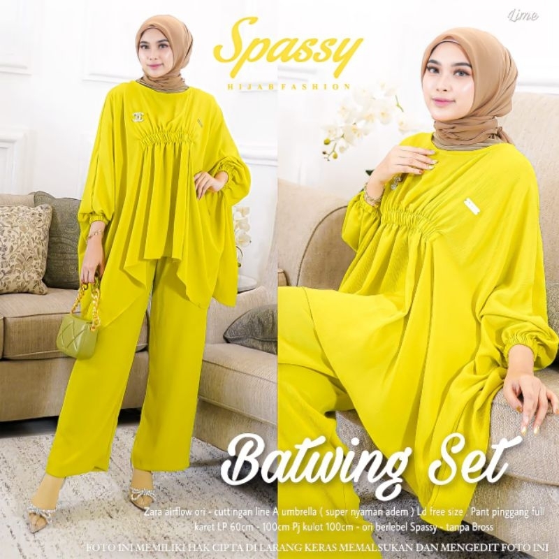 BATWING setelan wanita fashion solo recommended high quality