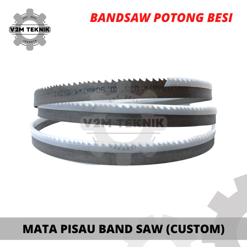 (CUSTOM) Mata Pisau Bandsaw Potong Besi Germany Quality / Gergaji Band Saw Potong Besi