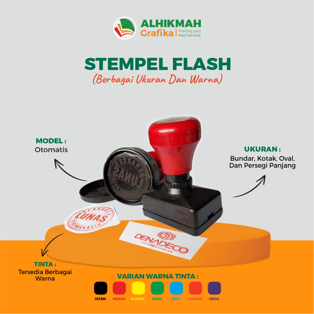 

Stempel Flash /Otomatis Berkualitas dan murah di makassar bisa bayar di tempat