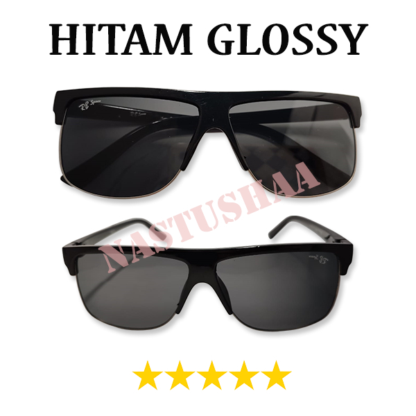 {READY STOK} Kacamata Fashion Hitam Dewasa Model ClubMaster Anti SIlau UV / Sunglasses Unisex UV Protection / Kaca mata Gaya Pria Fashionable FREE CASE