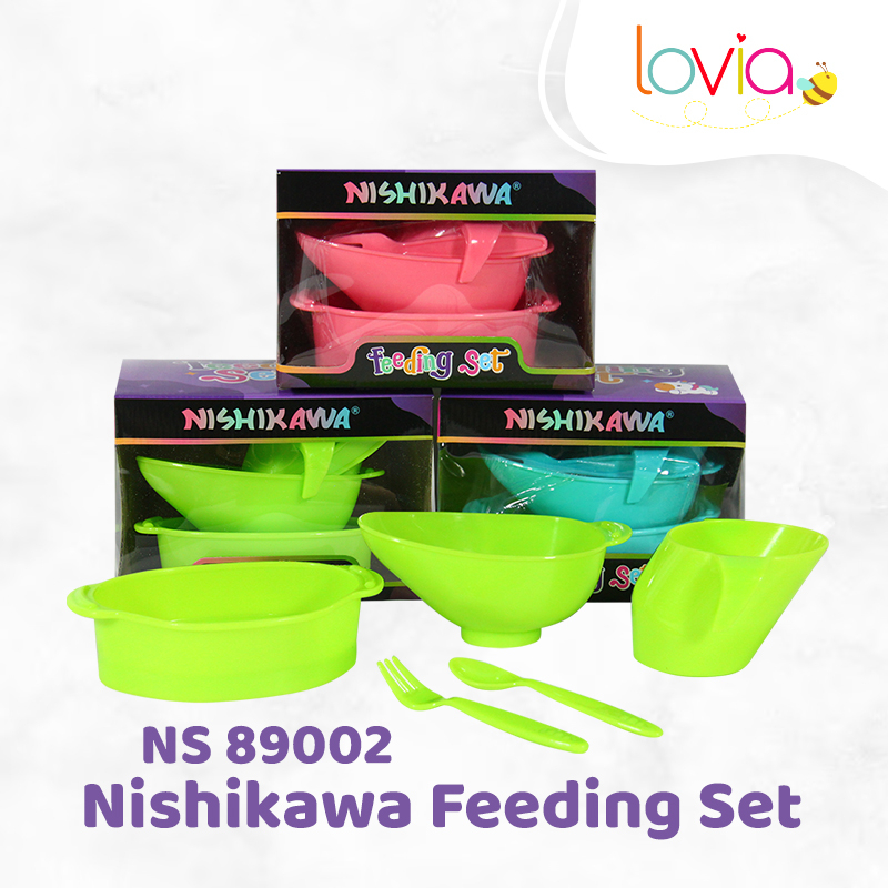 Nishikawa Feeding Set / Tempat Makan - Gift Set - Tempat Makan Bayi Set NS 89002