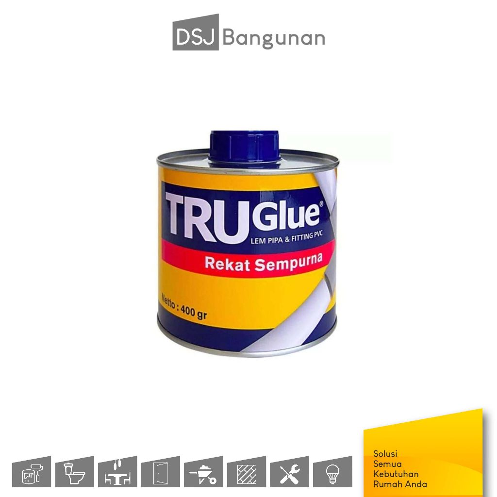 RUglue Lem Pipa PVC & Fitting PVC 400gr TruGlue Ru Glue